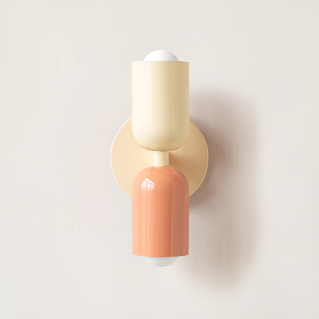 Farbe Wabi Duo minimalistisk moderne LED-væglampe med to hoveder
