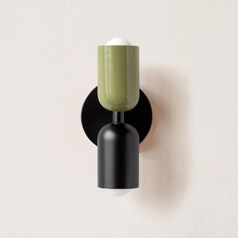 Farbe Wabi Duo minimalistisk moderne LED-væglampe med to hoveder