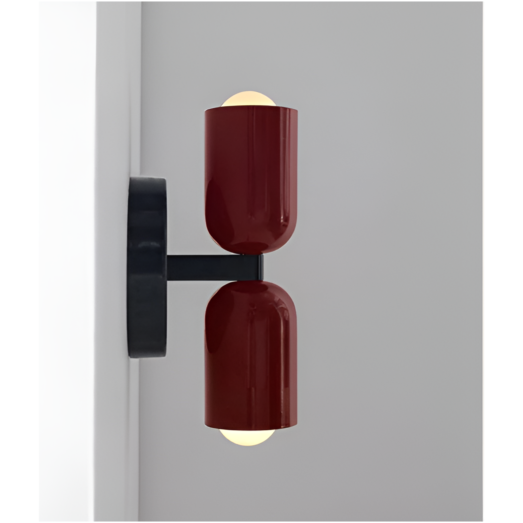 Farbe Wabi Duo minimalistisk moderne LED-væglampe med to hoveder