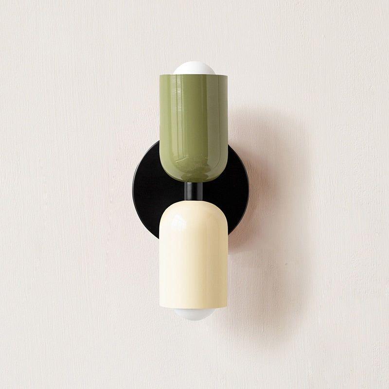 Farbe Wabi Duo minimalistisk moderne LED-væglampe med to hoveder