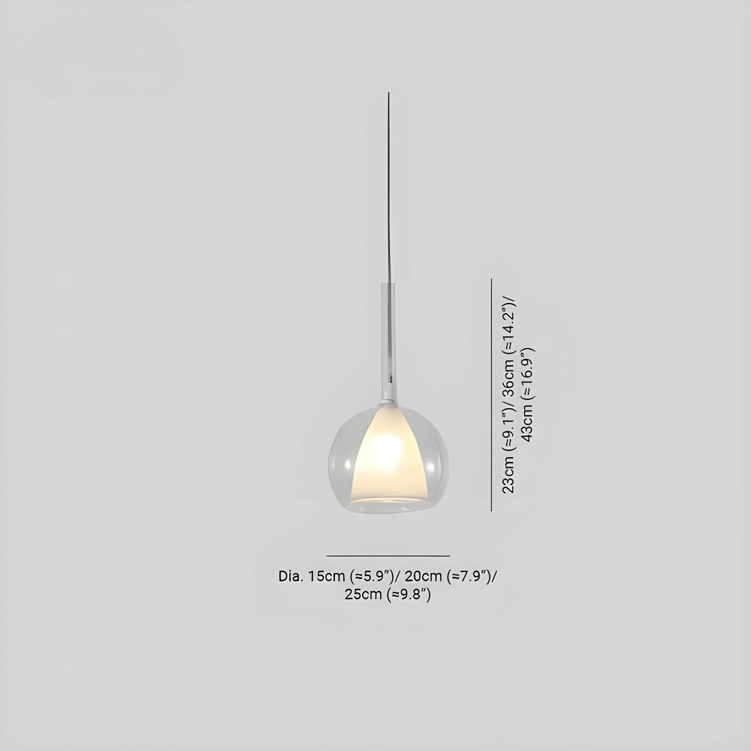 Elegant Glass LED Pendant Light for Modern Spaces