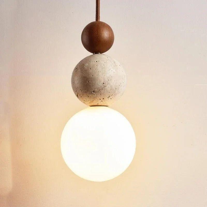 Hikari Wabi-Sabi Pendant Lamp – Elegant Natural Illumination
