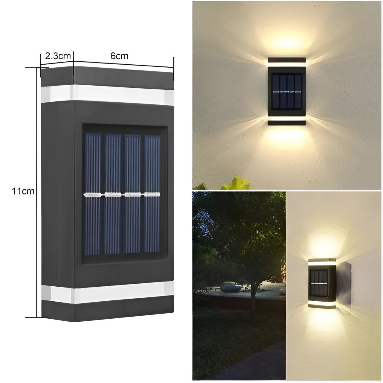 Elegant Solar Wall Light - Eco-Friendly & Waterproof