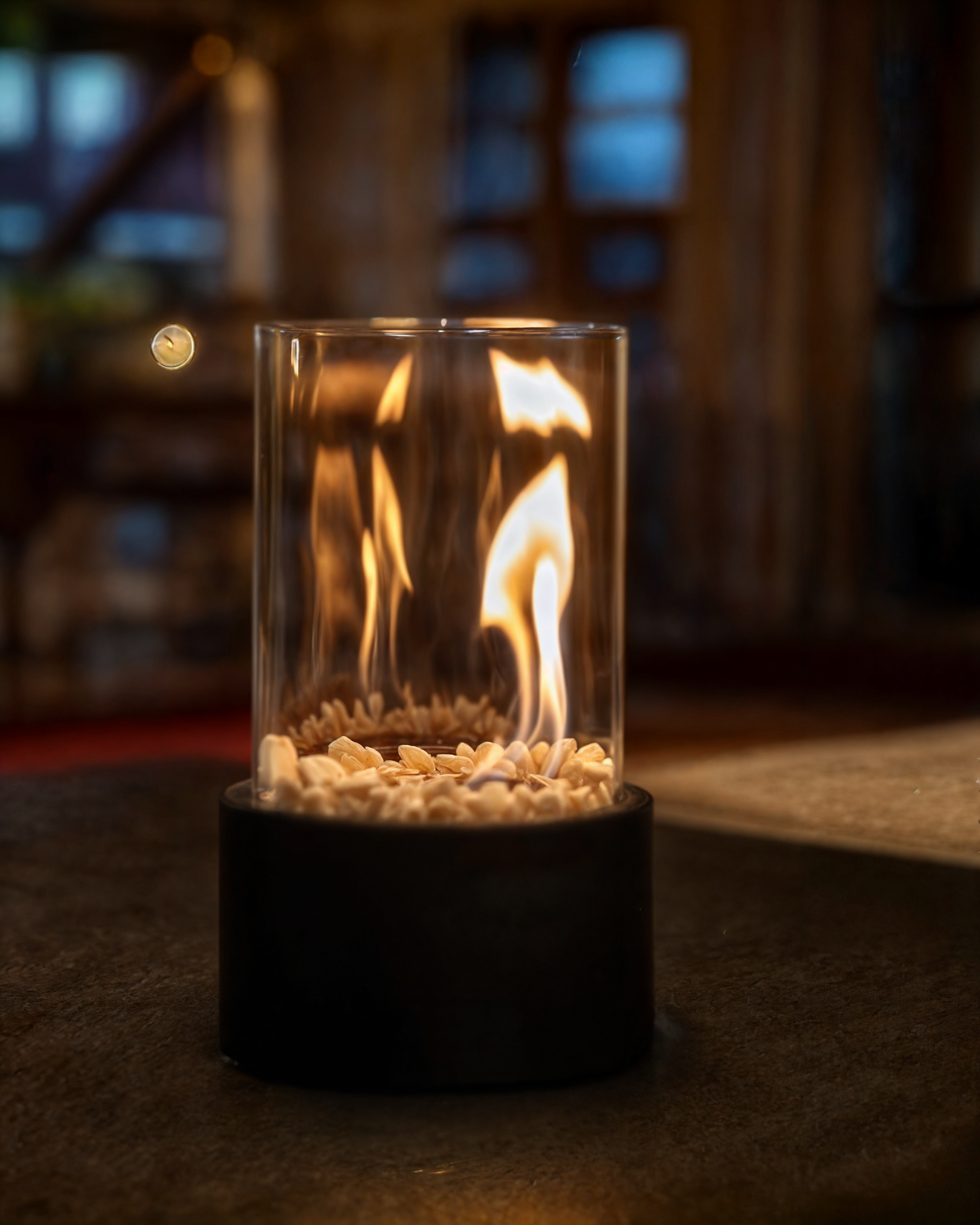 NordFlamme Table Fireplace – Elegant Bioethanol Ambiance