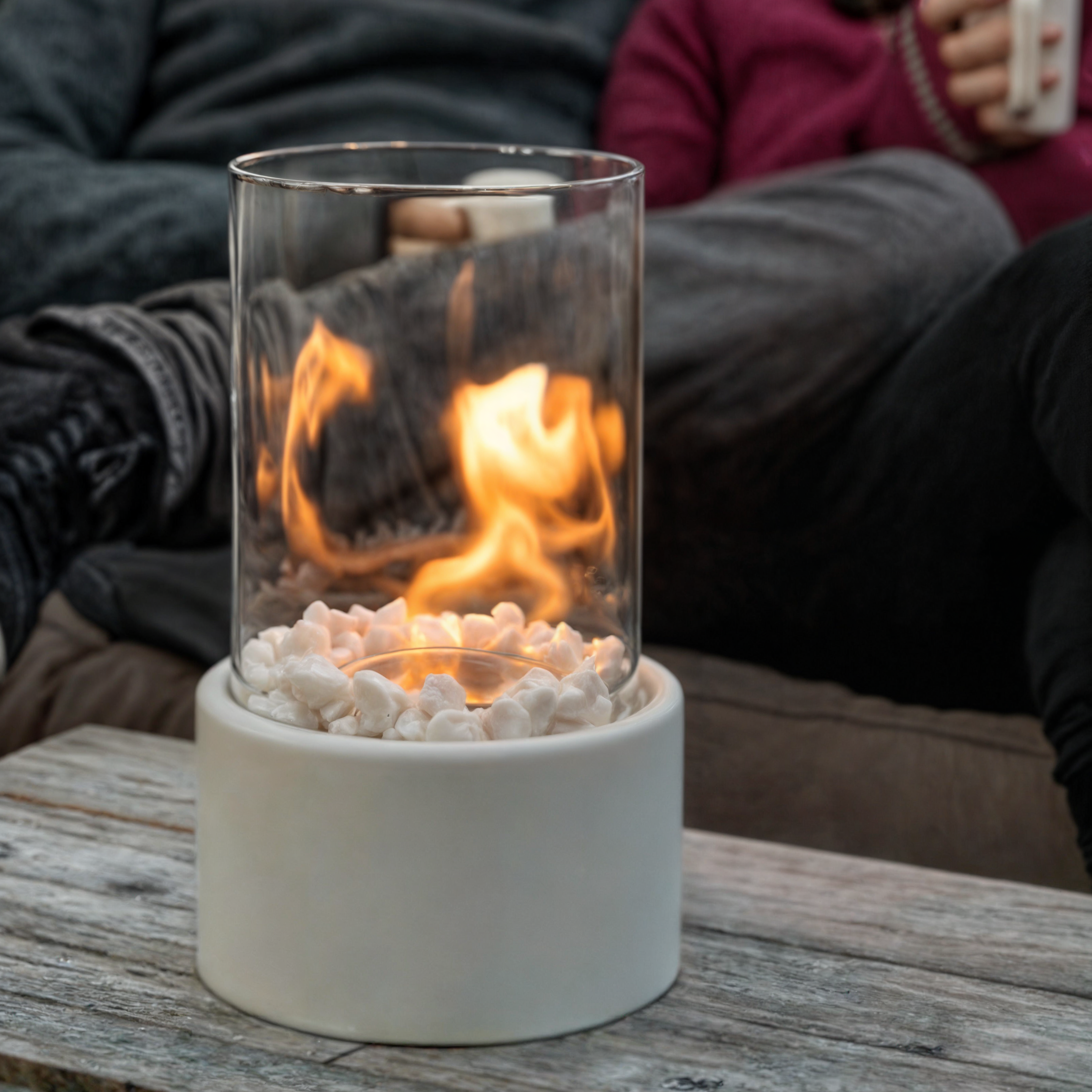 NordFlamme Table Fireplace – Elegant Bioethanol Ambiance