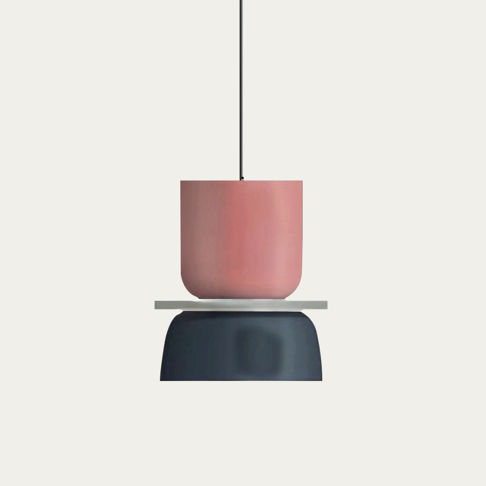 Loftlampe med farveaccenter – produktfoto vinkel 2