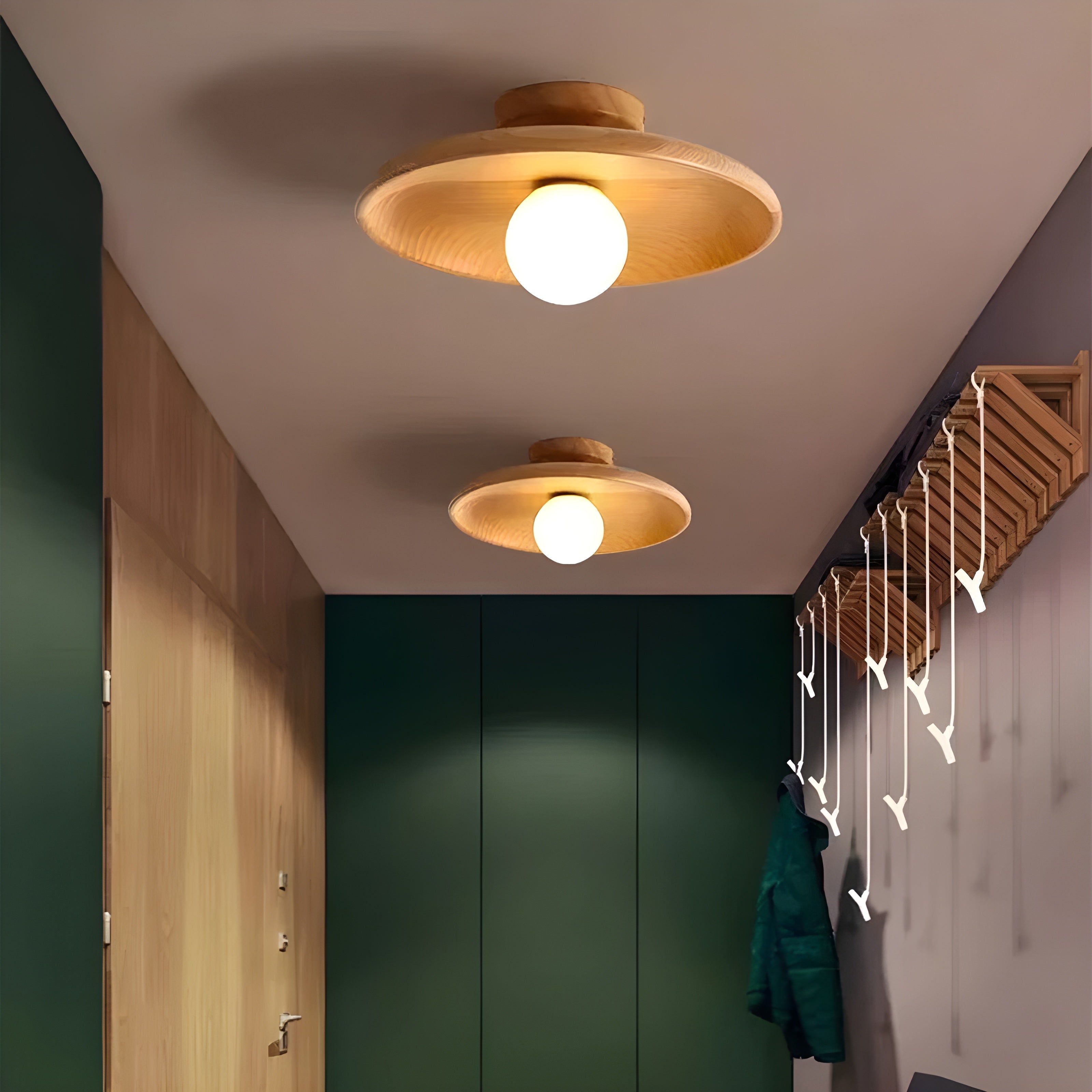 Carins Wooden Ceiling Lamp – Timeless Elegance for Your Home