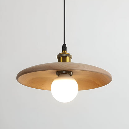 Scandinavian Elegance: Lunaro Wooden Pendant Lamp