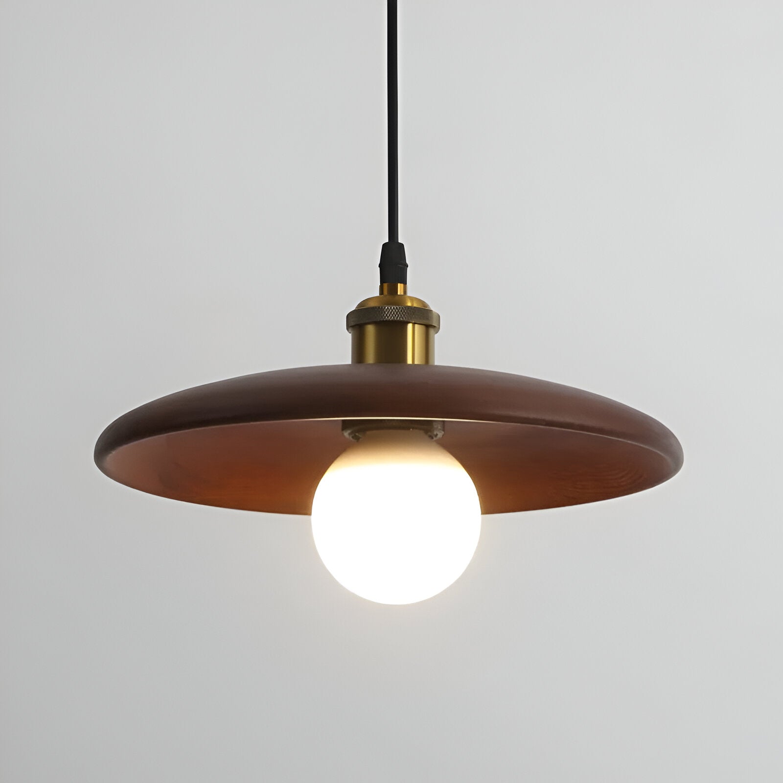 Scandinavian Elegance: Lunaro Wooden Pendant Lamp
