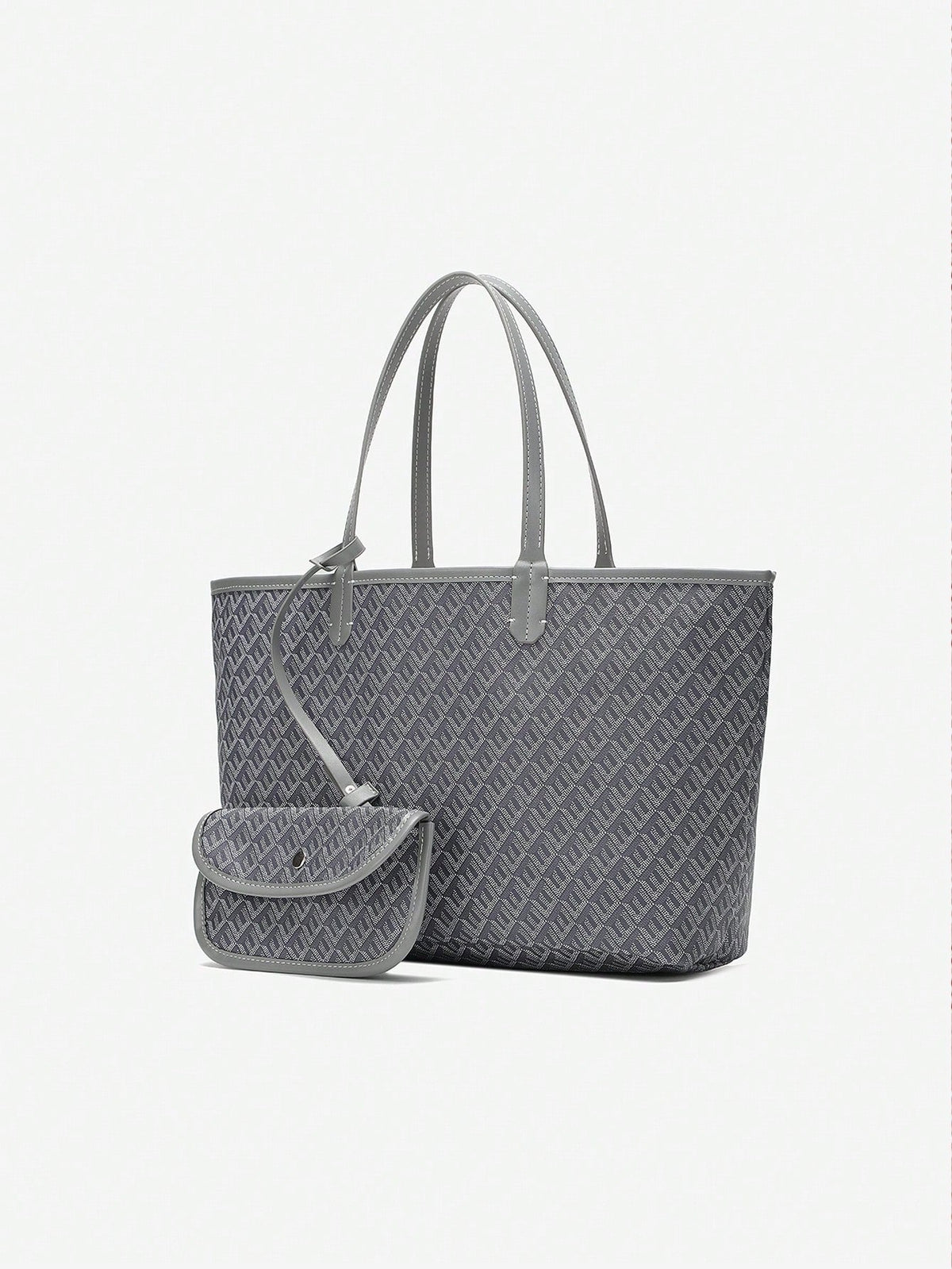 Let og rummelig tote bag – dame med taske over skulder