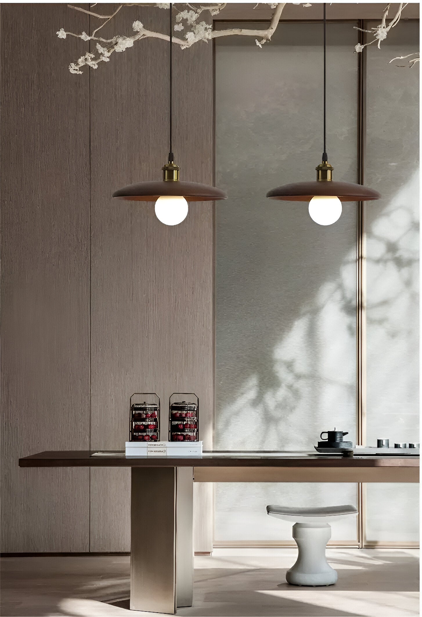 Scandinavian Elegance: Lunaro Wooden Pendant Lamp