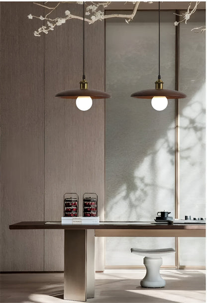 Scandinavian Elegance: Lunaro Wooden Pendant Lamp