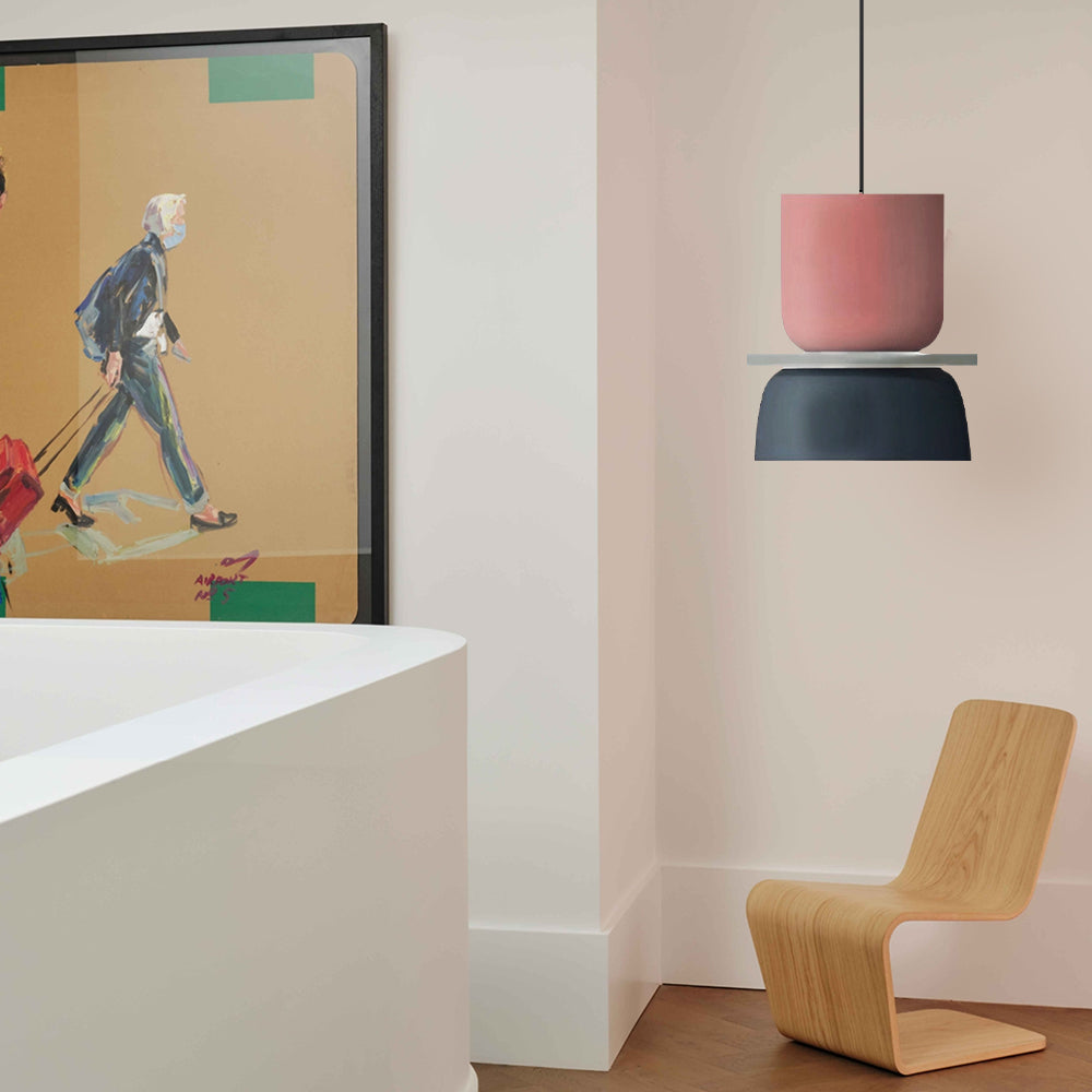 Loftlampe med farveaccenter – montagevejledning
