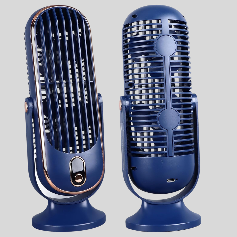 USB bordventilator med LED-display – detalje