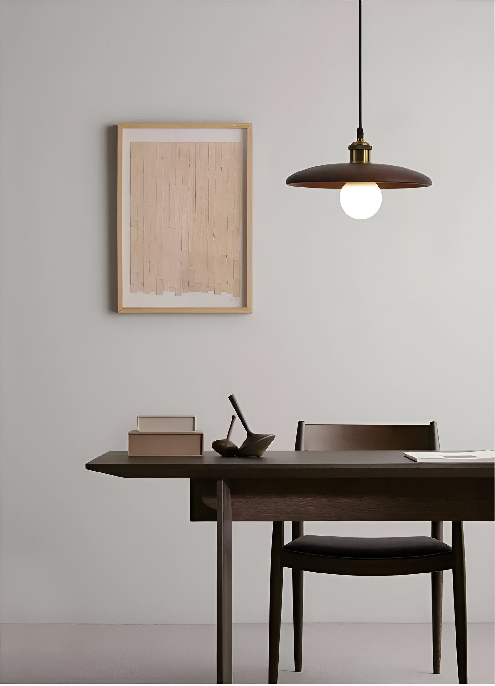 Scandinavian Elegance: Lunaro Wooden Pendant Lamp