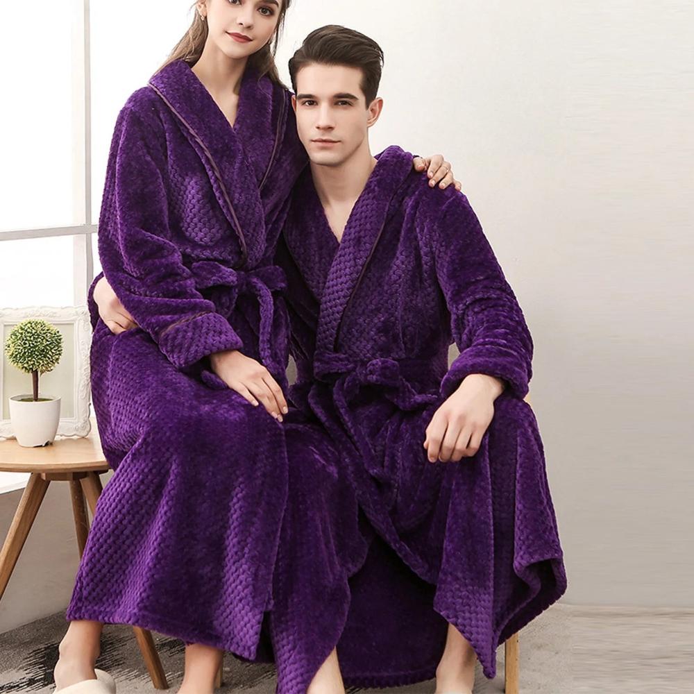 Luksuriøs loungewear badekåbe i fleece