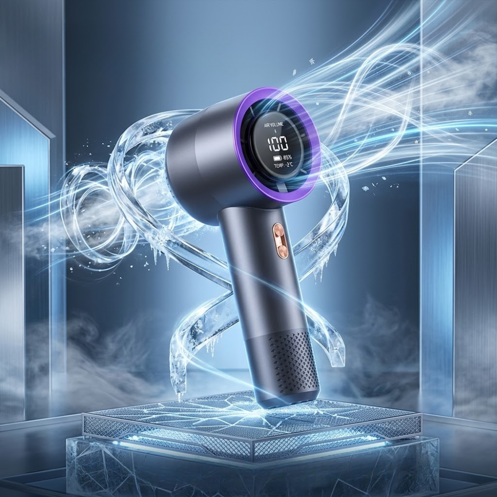 USB-genopladelig håndvifte – kompakt design til rejser og kontor