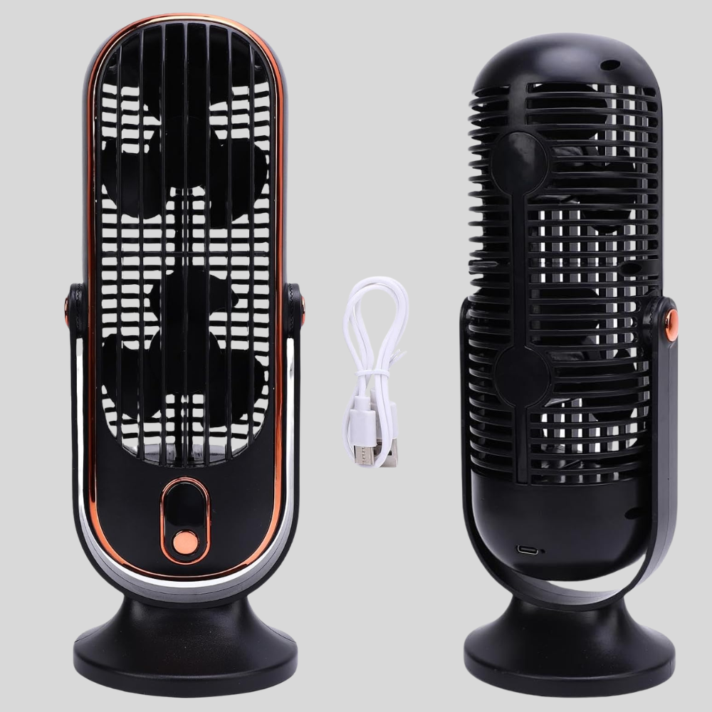 Kompakt ventilator til natbord og rejser