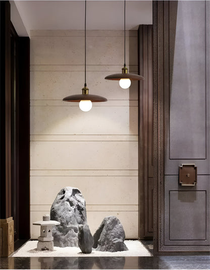 Scandinavian Elegance: Lunaro Wooden Pendant Lamp