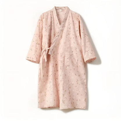 Elegant badekåbe i kimono-design