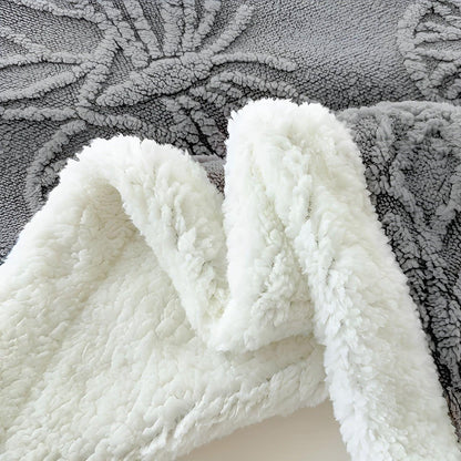 ButterflyDream Tæppe – Stilfuldt Broderet Sommerfugletæppe i Varm Fleece