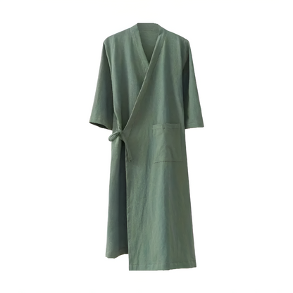 Kimono badekåbe i bomuld med boheme-print