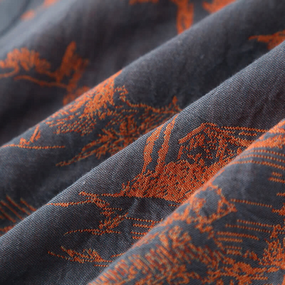 Kimono badekåbe detalje med ærmer og lukning