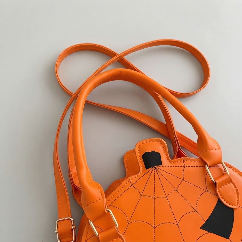 Halloween accessoire – vegansk taske i sort og pink