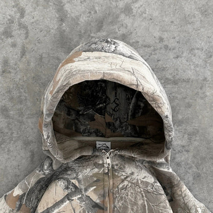 Vandafvisende lynlås på camouflage hoodie