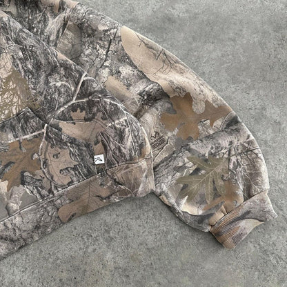 Camouflage hoodie – detalje af konstruktion