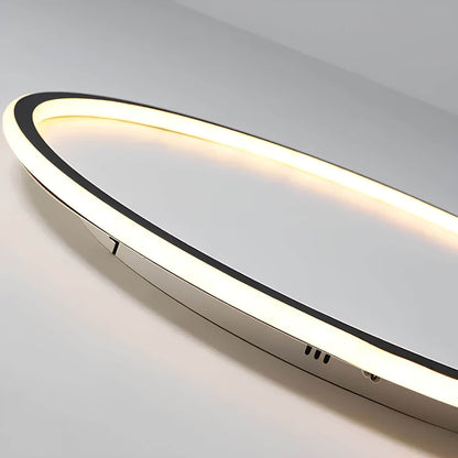 LED loftlampe i 40 cm størrelse set fra siden