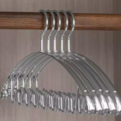 Bølgeformede Metalbøjler - Holdbare Tøjopbevaringsløsninger i Aluminiumslegering til Effektiv Garderobeorganisering 6
