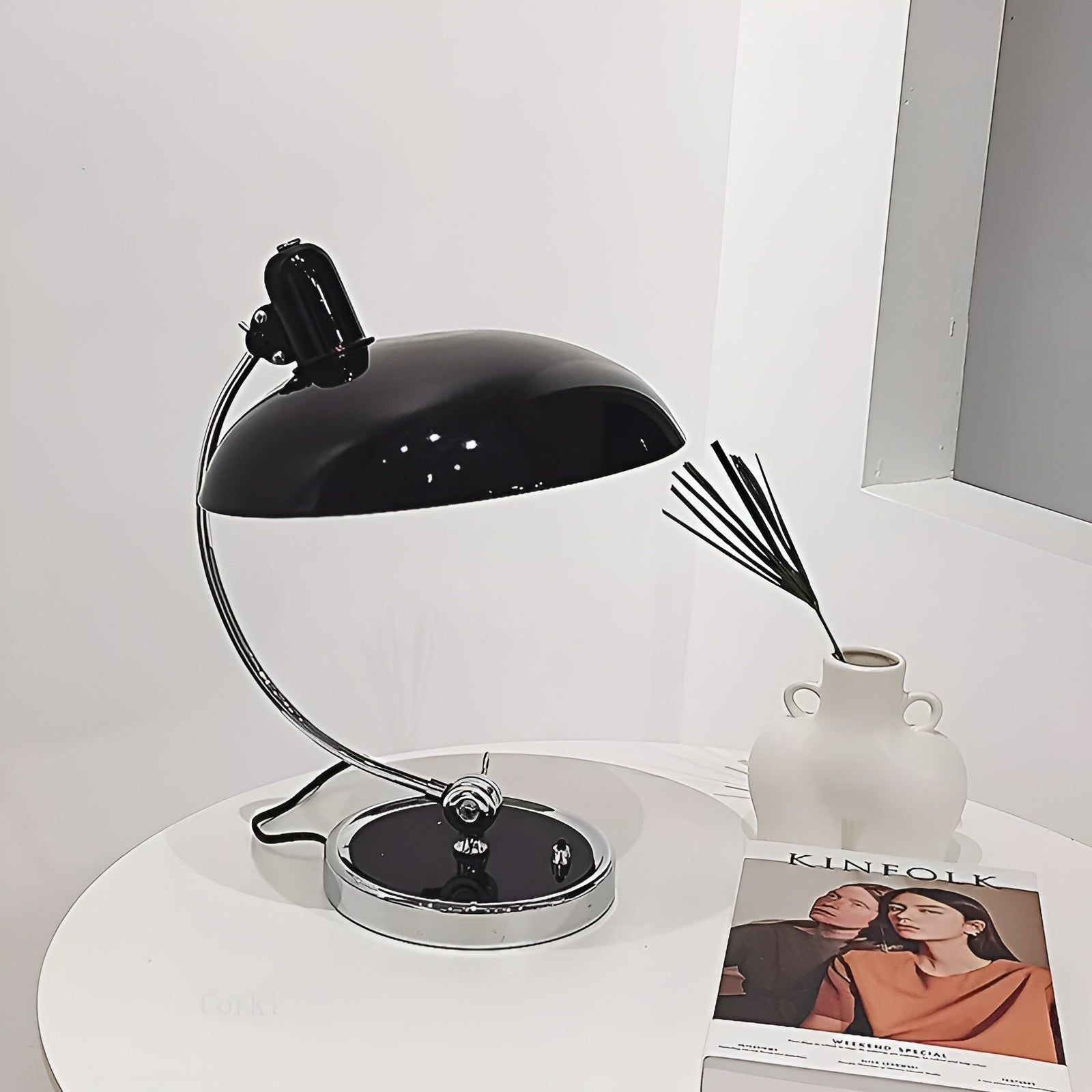 Bordlampe S – Minimalistisk Design, Justerbar Belysning til Hyggelig Atmosfære [bordlampe] 4
