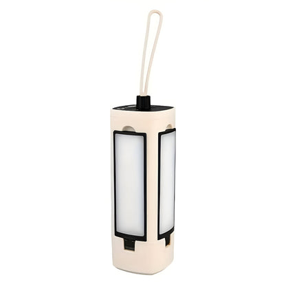 Campinglampe – Genopladelig via USB og 360° roterbar | Perfekt til udendørs brug og nødsituationer 0