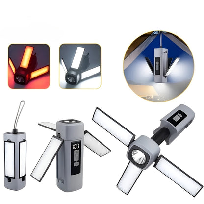 Campinglampe – Genopladelig via USB og 360° roterbar | Perfekt til udendørs brug og nødsituationer 2