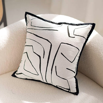 Pudebetræk 45x45 cm i blød stof – detaljebillede