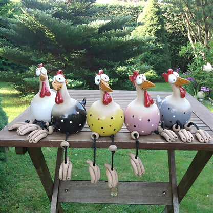 Cluckoo Vejrbestandig Kylling Statue – Legende Design til Have og Terrasse Dekoration 1