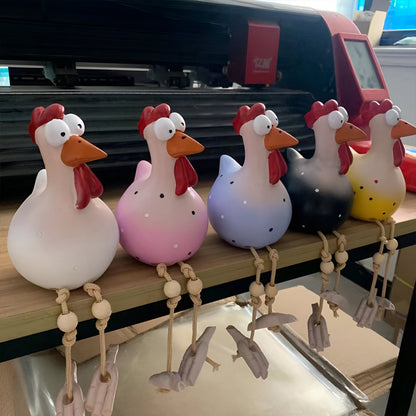Cluckoo Vejrbestandig Kylling Statue – Legende Design til Have og Terrasse Dekoration 2