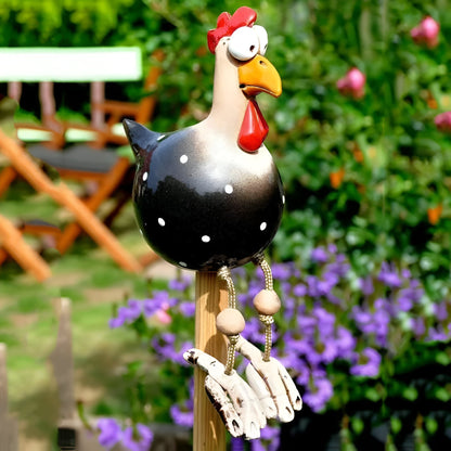 Cluckoo Vejrbestandig Kylling Statue – Legende Design til Have og Terrasse Dekoration 4