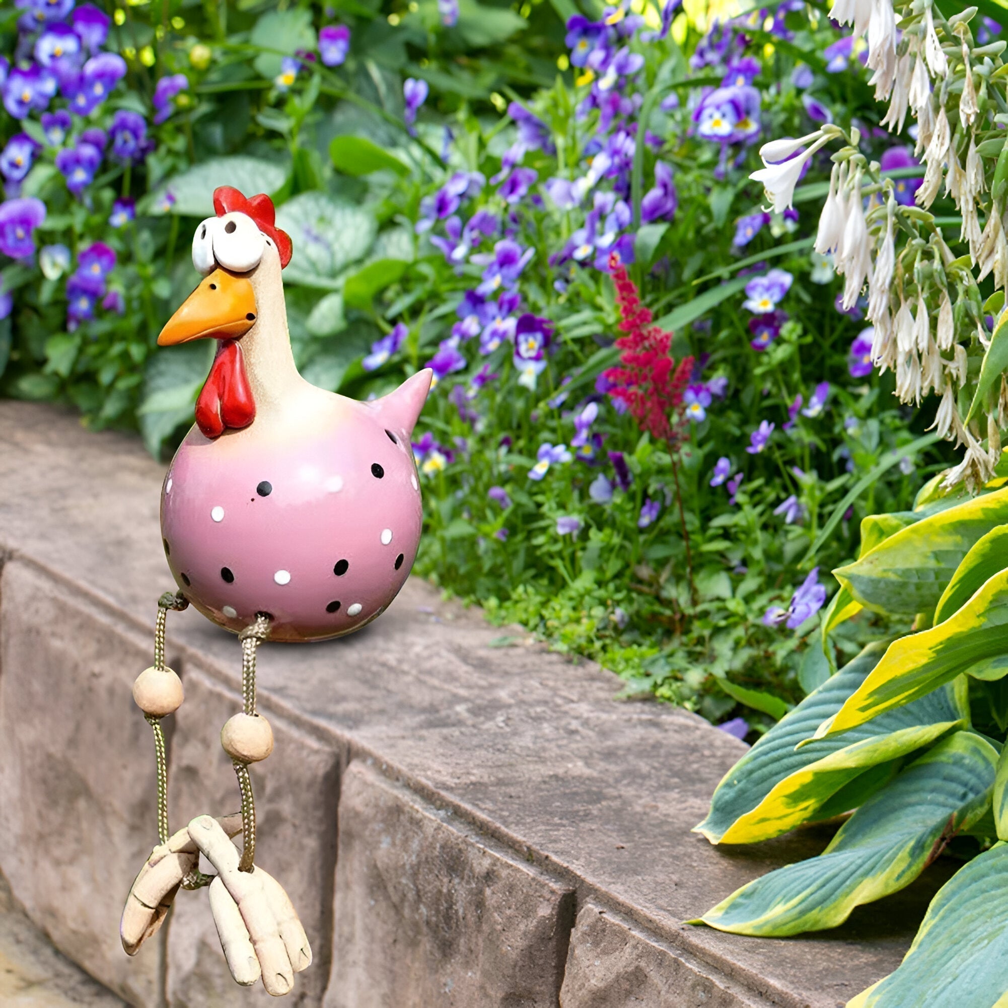 Cluckoo Vejrbestandig Kylling Statue – Legende Design til Have og Terrasse Dekoration 7