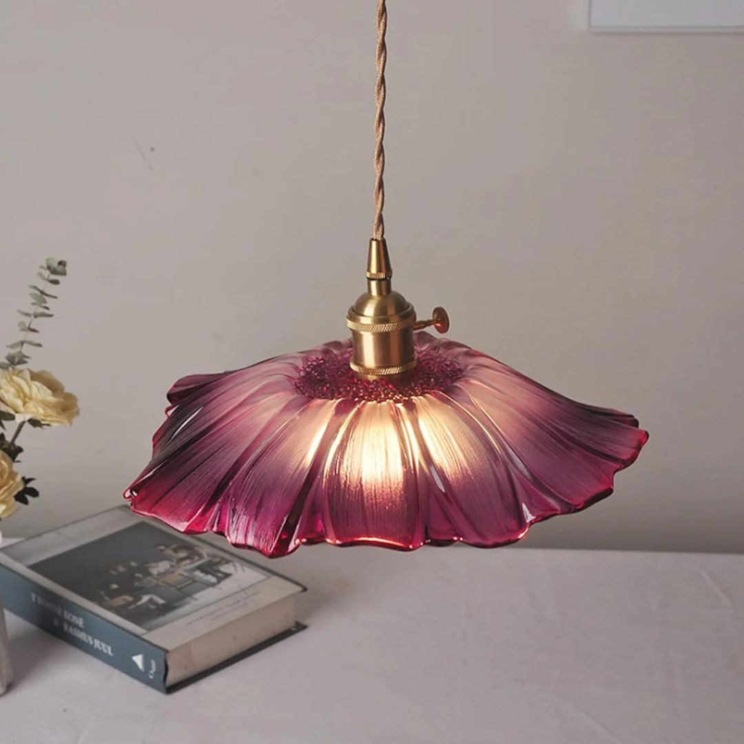 Cullivan Hængelampe – Blomsterformet Glasdesign med Justerbar Ophængslængde til Elegant Belysning Hængelampe 5