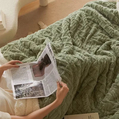 Tæppe i beige og neutrale farver