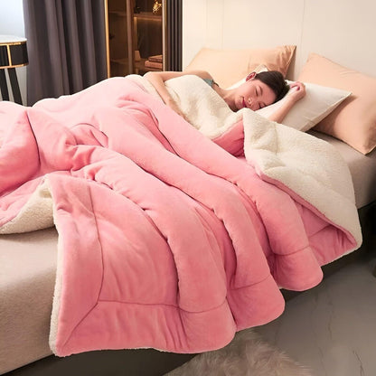 DoubleComfort Tæppe – Hyggeligt, Varmt Dobbeltlaget Fleeceplaid