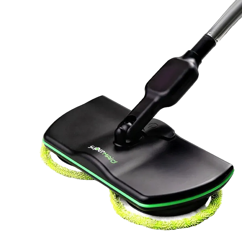 Elektrisk Gulvmoppe – Trådløs Rengøring af Hårde Gulve med Justerbart Håndtag og Dual-Spin Motor 0