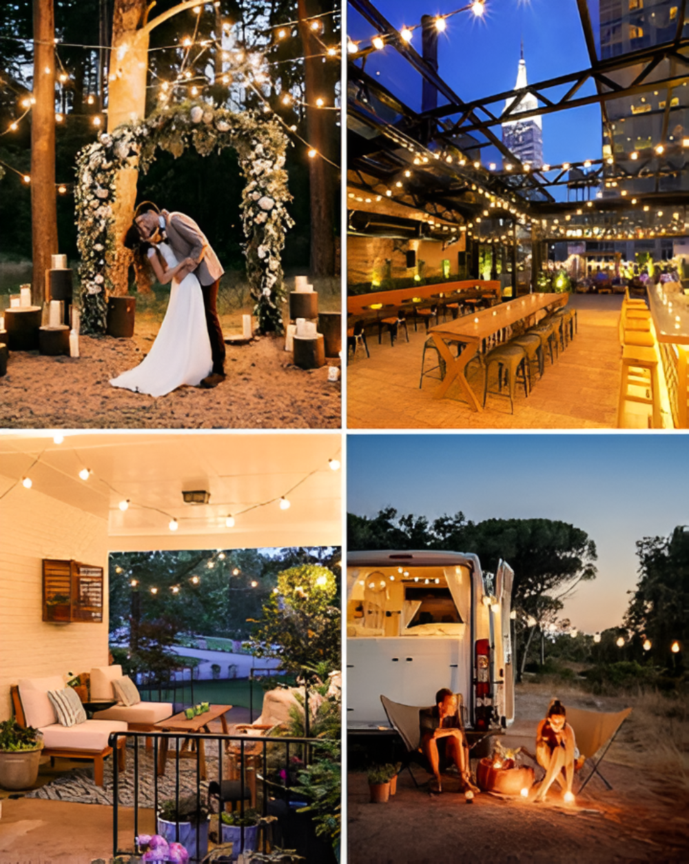 Energisk Udendørs Lyskæde – Holdbart Design til Hyggelig Belysning Led Lyskæde Udendørs 6