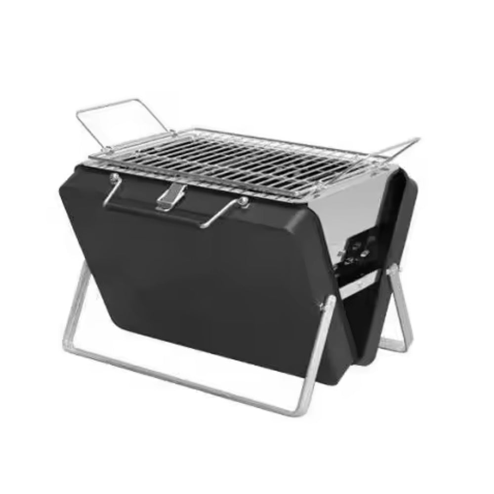 Bærbar foldbar kulgrill i rustfrit stål – ideel til camping og picnic