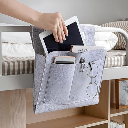 Felt Bed Organizer – Elegant Opbevaringsløsning til Soveværelse, Sofa eller Kontor med Rummeligt Design 2