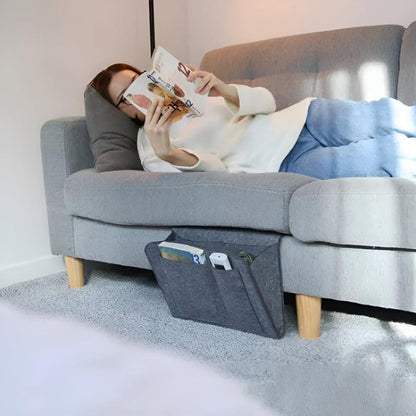 Felt Bed Organizer – Elegant Opbevaringsløsning til Soveværelse, Sofa eller Kontor med Rummeligt Design 3