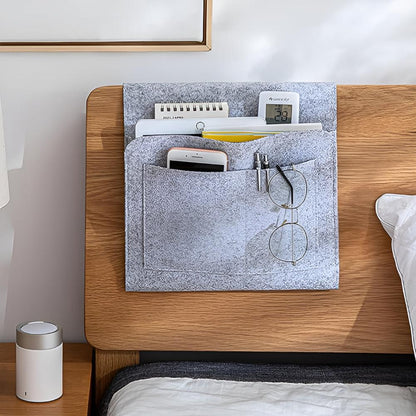 Felt Bed Organizer – Elegant Opbevaringsløsning til Soveværelse, Sofa eller Kontor med Rummeligt Design 4