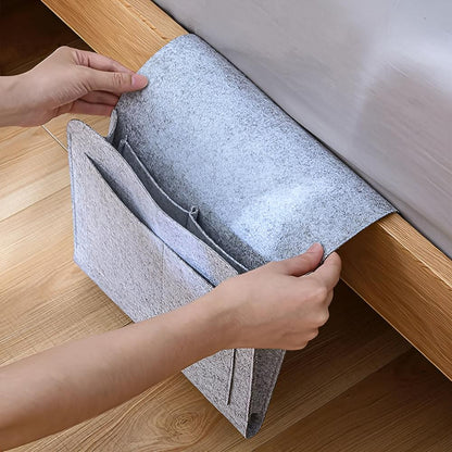 Felt Bed Organizer – Elegant Opbevaringsløsning til Soveværelse, Sofa eller Kontor med Rummeligt Design 5